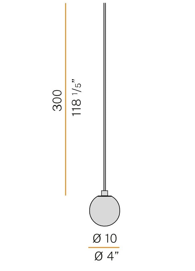 Выдувное стекло светодиодный подвесной светильник Panzeri Murané ARCH-00137276 - Вид №15