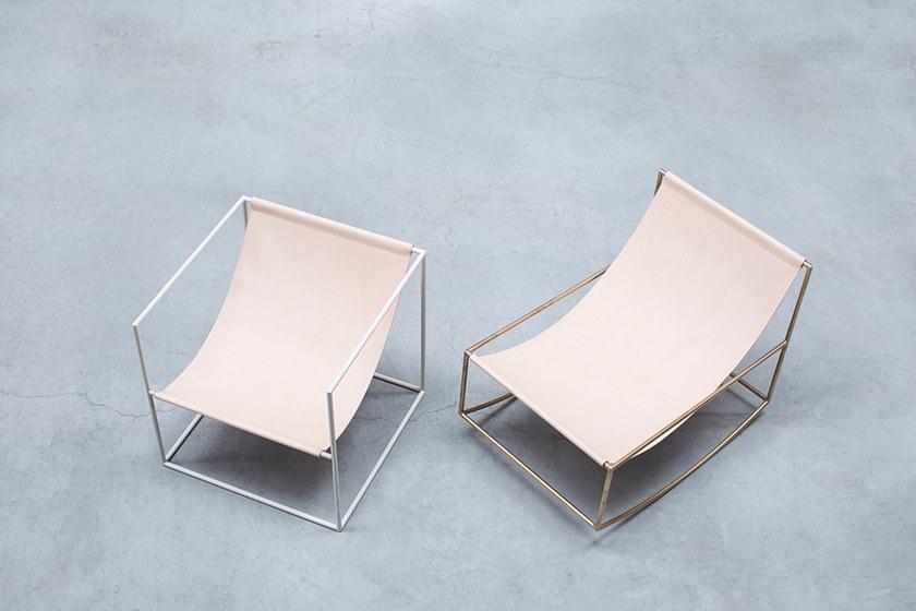 valerie_objects Кресло-качалка из латуни с подлокотниками  V9018019  - Вид №10