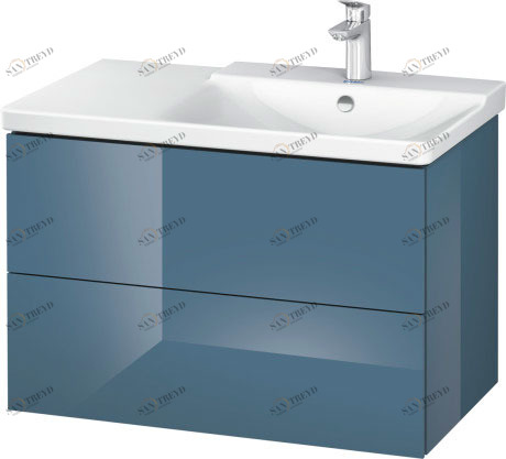 LC624904747 L-Cube Тумбочка подвесная Каменно-синий глянцевый лак Duravit