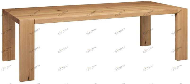 e15 Прямоугольный стол из массива дерева  Ta17 