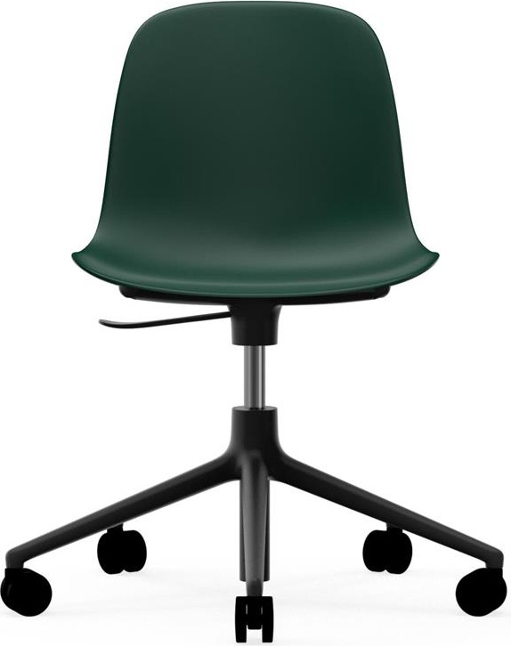 606054 Кресло Swivel 5W Gaslift Black Alu Green Normann Copenhagen Form - Вид №1