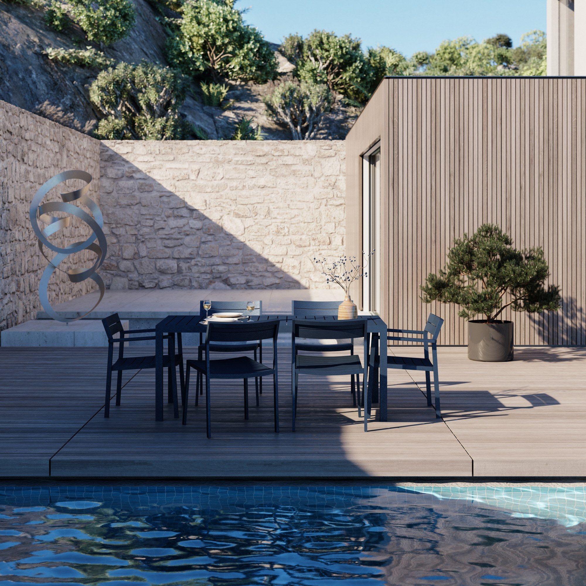 Алюминиевый стул с порошковым покрытием Case Eos ARCH-00109535 - Вид №12