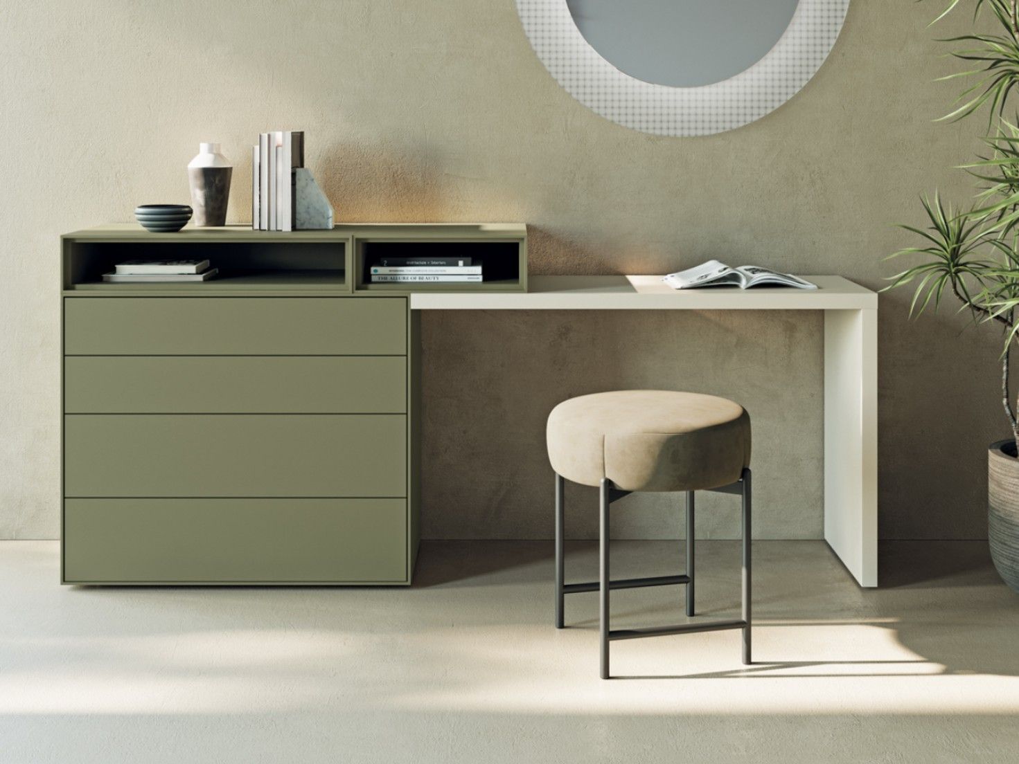 Деревянный прямоугольный стол с ящиками Dall'Agnese Modula ARCH-00092166 - Вид №1