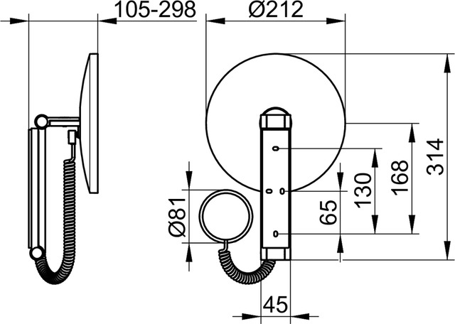17612179000 Косметическое зеркало KEUCO Kosmetikspiegel - Вид №2