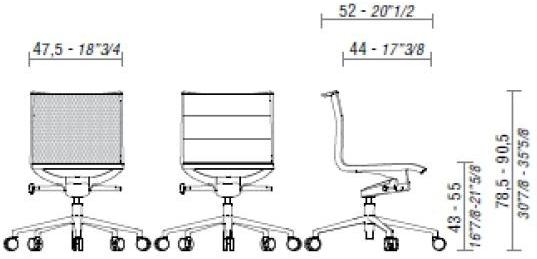 ESTEL GROUP Вращающееся офисное кресло с 5 спицами Aluminia sun-id-1345375 - Вид №6