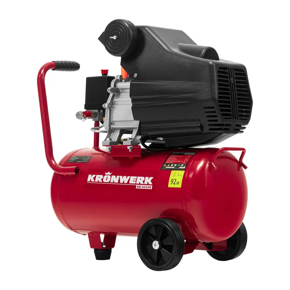 Компрессор сетевой поршневой масляный Kronwerk 58104, 24 л 220 л/мин STLM-2013757 - Вид №2