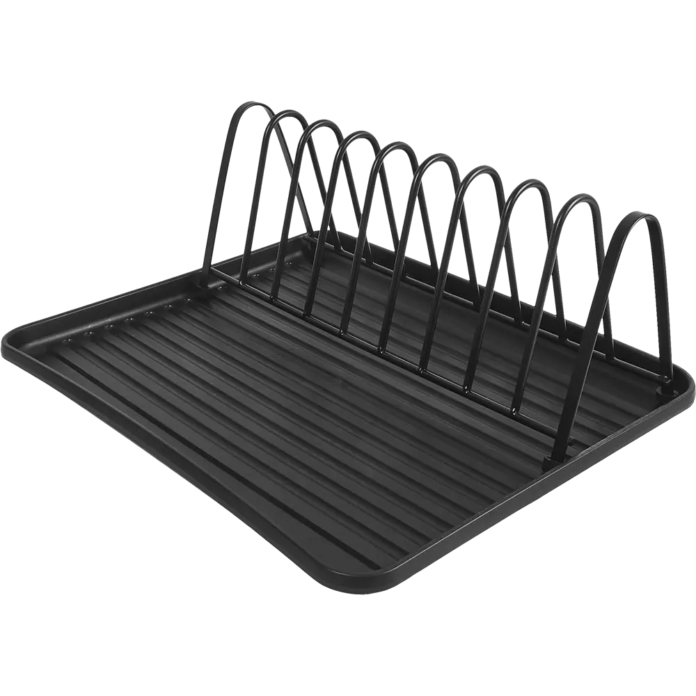 Сушилка для посуды KONSENSA 36x13x29 см одноуровневая металл цвет черный STLM-2068644