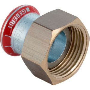 25055 Переходник Geberit Mapress из углеродистой стали, с накидной гайкой Geberit