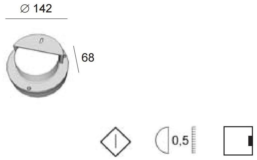 BEL-LIGHTING Настенный светильник Turtle из алюминия  591  - Вид №1