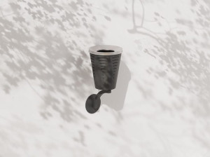 Стенная пепельница для общественных мест