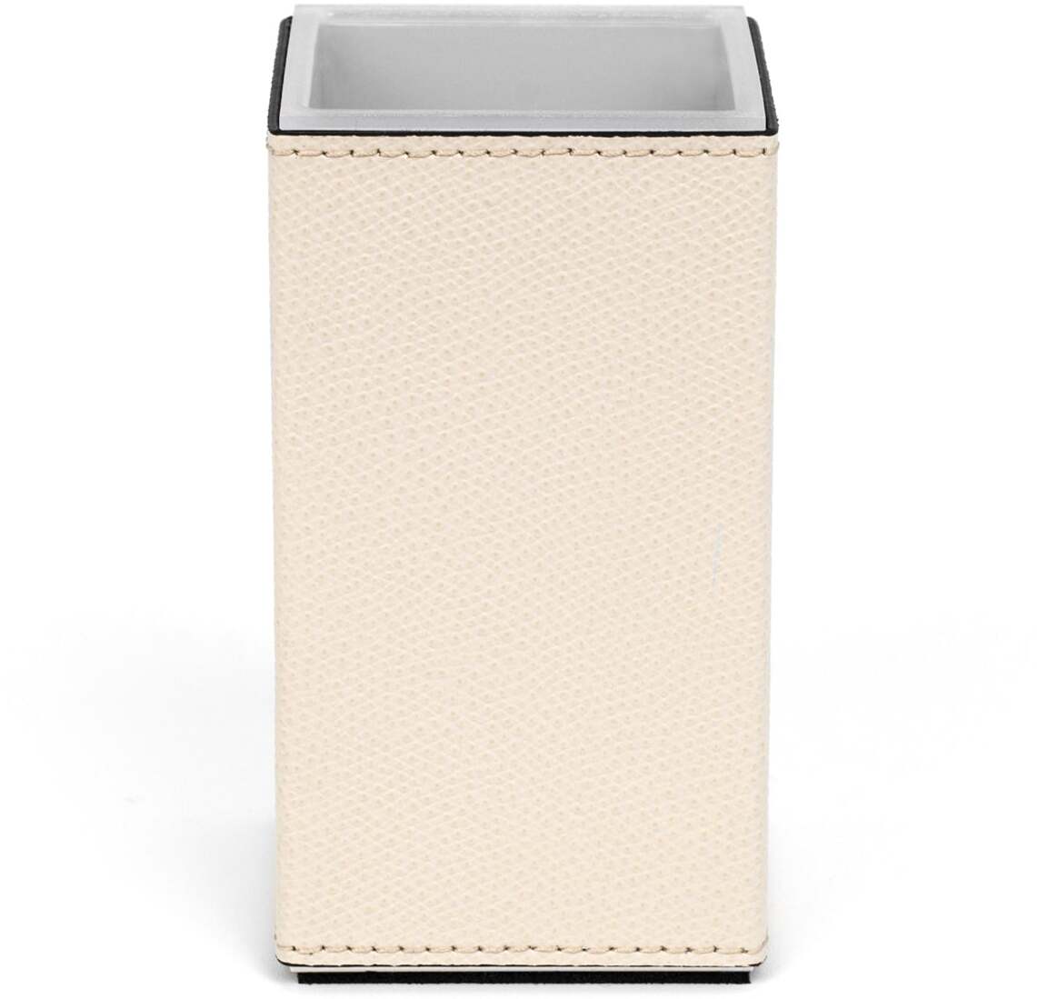 Квадратный держатель для зубных щеток Poseidon - 6X6XH11,5 см / зернистая кожа_темно-синий