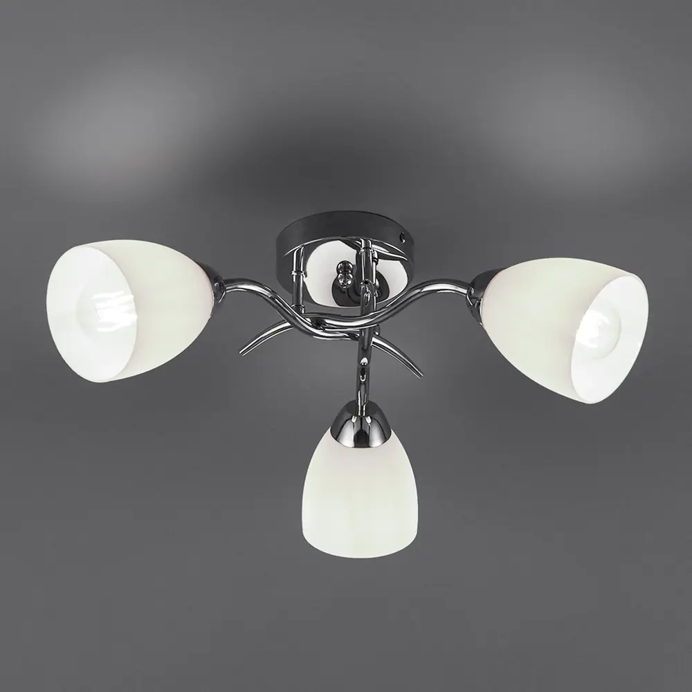 Люстра потолочная JLIGHT TINA 3 лампы 18 м², цвет хром 84534214 STLM-2143213  - Вид №3