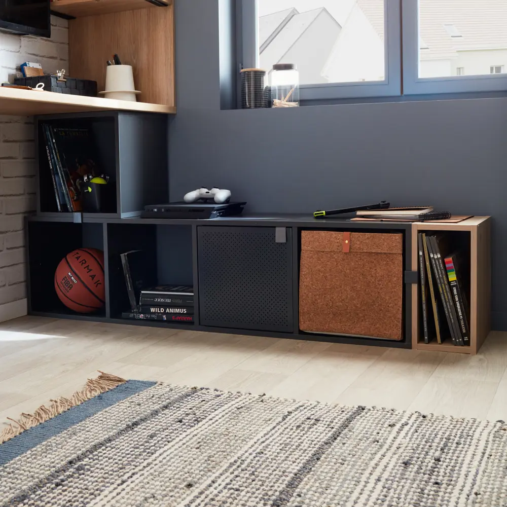 Дверь для стеллажа Spaceo Kub Paris 32x32 см металл цвет черный 82010844 STLM-2097549 - Вид №8