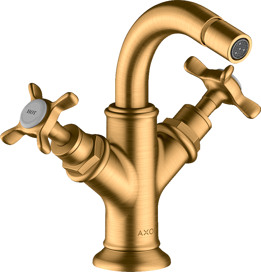 16520250 Смеситель для биде, 2 ручки, крестообразные ручки и сливной гарнитур AXOR MONTREUX