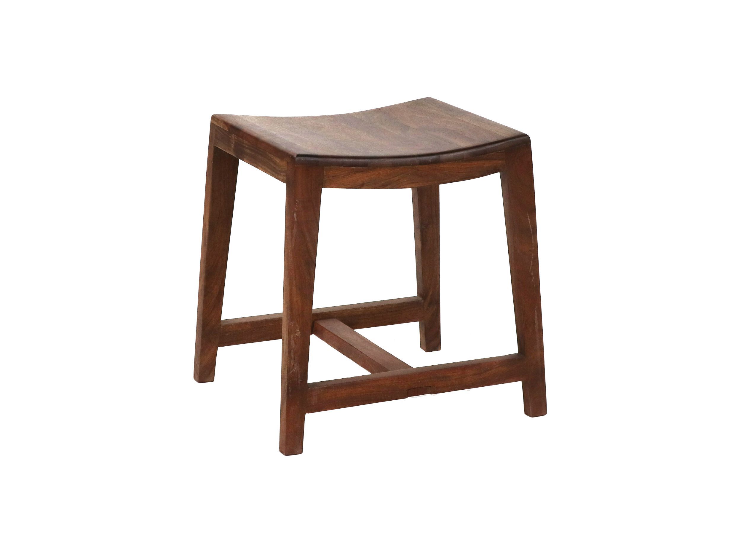 Низкий табурет из манго с подставкой для ног POMAX KENT ARCH-00117476 - Вид №2