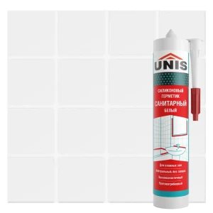 Герметик силиконовый Unis UN-85 белый 300 мл