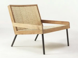 Ethimo Кресло из тика и ротанга с подлокотниками Allaperto