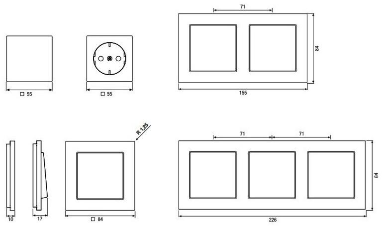 JUNG Пластиковый диммер A creation sun-id-1391435 - Вид №5