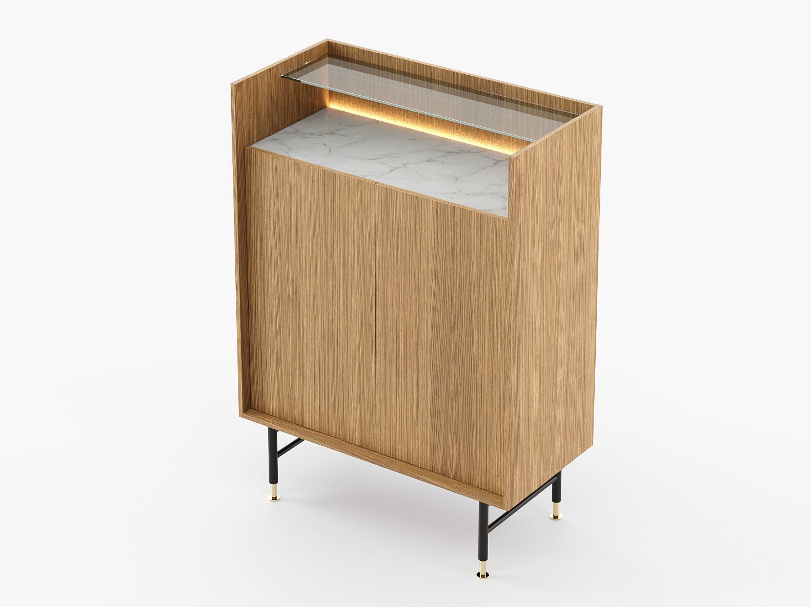 Деревянный барный шкаф со встроенным освещением Laskasas Essence ARCH-00085080 - Вид №8