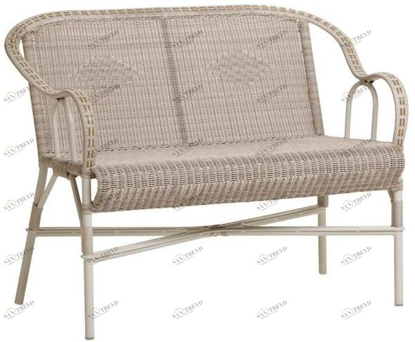 Kok Maison Садовая скамейка из полиэтилена с подлокотниками Dune 1609r