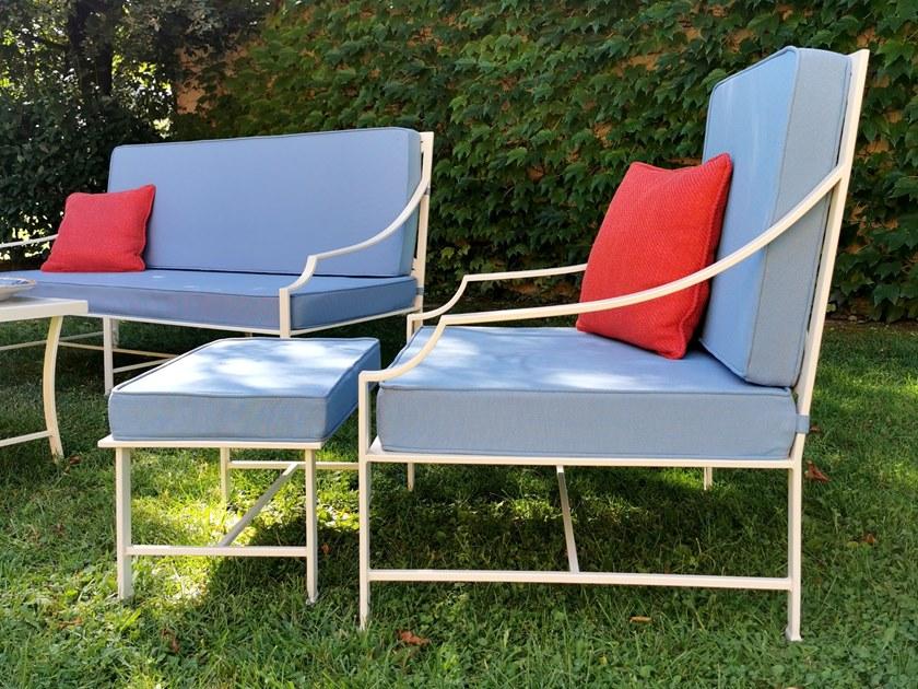 OFFICINACIANI Садовый пуф / подставка для ног из кованого железа Perennial Gf4025po  - Вид №2