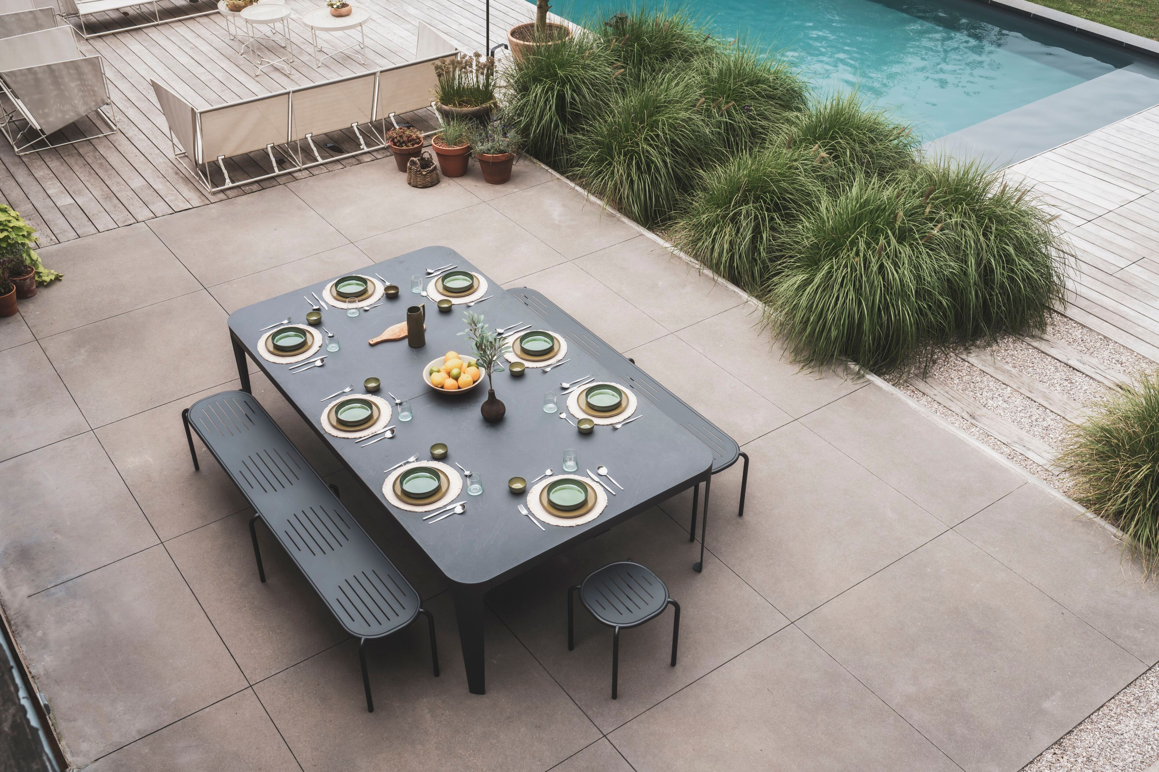 Оцинкованная стальная скамья Cornilleau Hyphen ARCH-00126268 - Вид №7