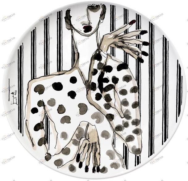 Kiasmo Керамическая тарелка Portrait K+mp5