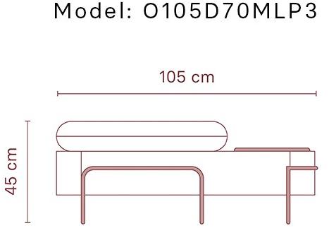 Momocca Модульная скамья со спинкой, обитая тканью Olga sun-id-1453689 - Вид №16