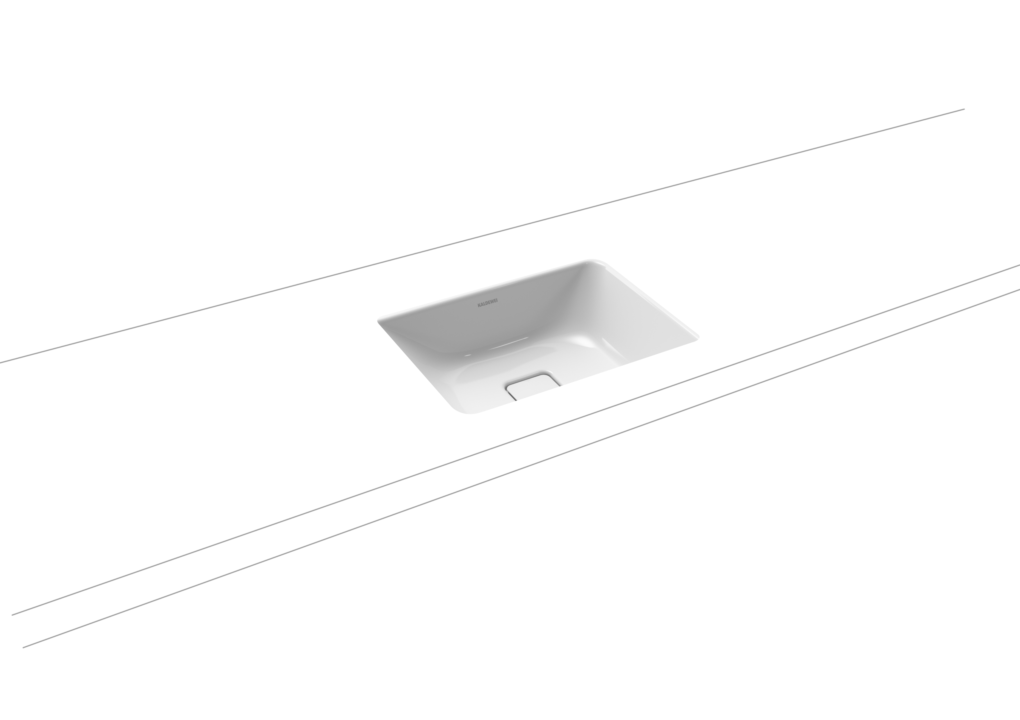 Умывальник KALDEWEI Сталь эмалированная 3078 282 холодный серый 90 30783083282 - Вид №1