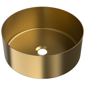 V515-L Круглая раковина Ø38см, матовая латунь duten