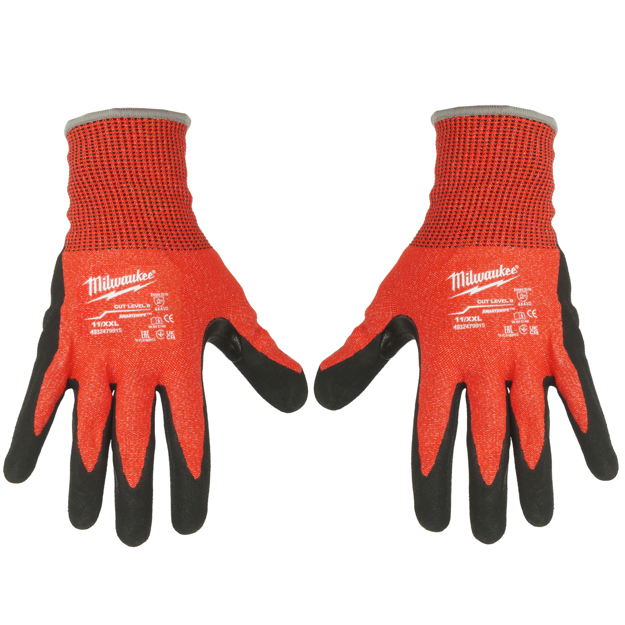Перчатки трикотажные Milwaukee Cut level 4/D 11/XLL 5478018 STDN-0012829