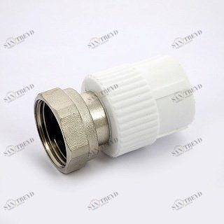 Муфта В с накидной гайкой PRO AQUA полипропиленовая 25х1" PA29015