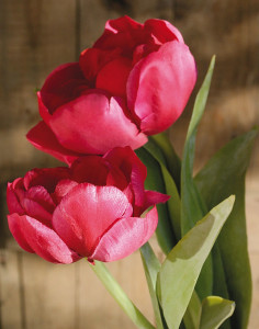 2990 515 a3 Тюльпан шелковые цветы, 2 штуки, 45 см, розовый H-andreas