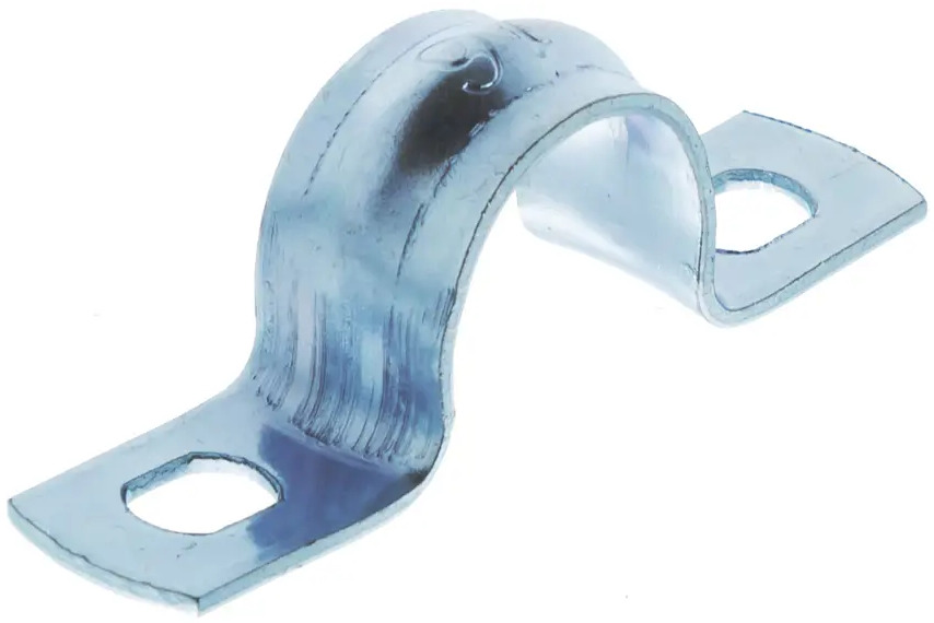 Скоба крепежная ЭКОПЛАСТ D16 мм оцинкованная для труб и кабелей (5 шт) 18176717