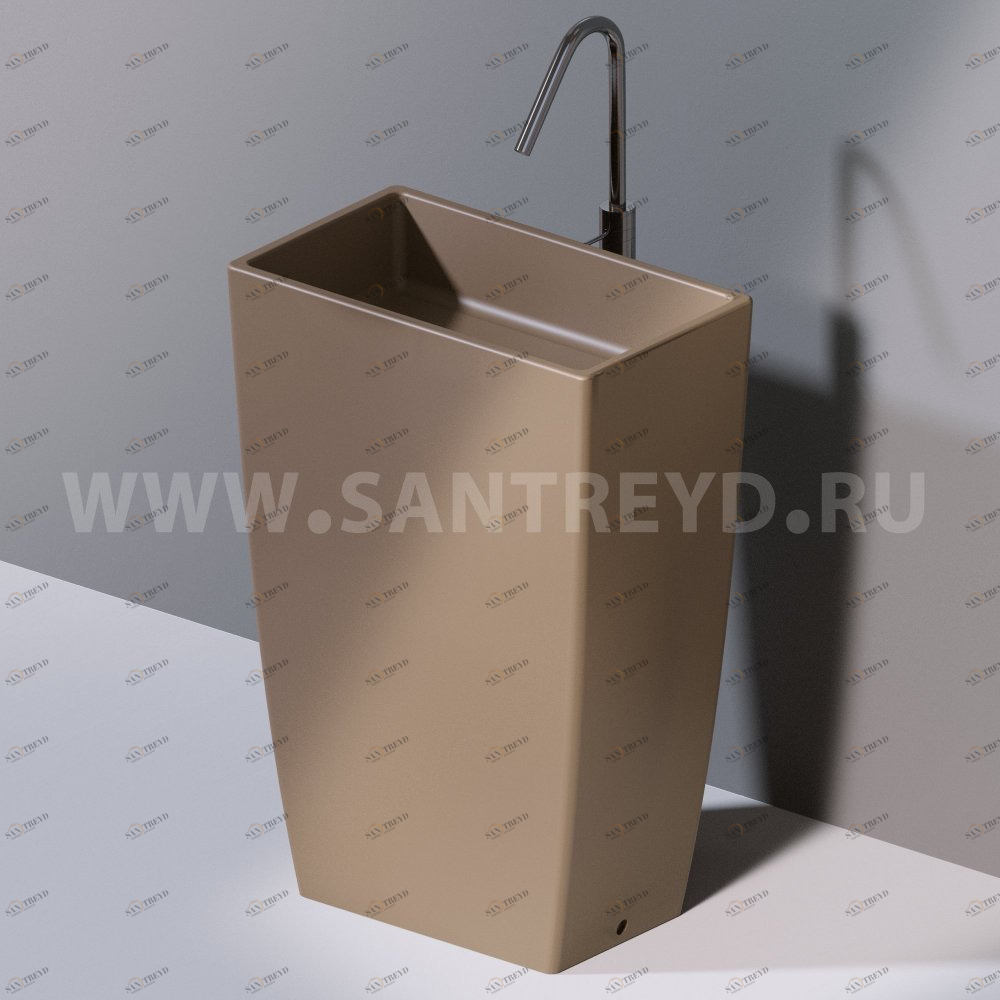 L110132 Напольная раковина стоящая прямоугольная A. e T. Italia Tower AeT ITALIA