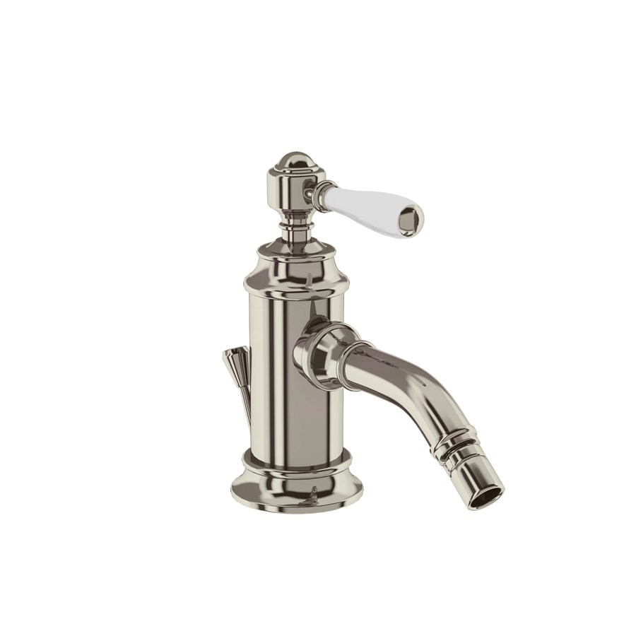 Burlington Arcade Смеситель для биде, однорычажный, Arcade, со сливным клапаном Никель с никелевым рычагом ABBL13N  - Вид №2
