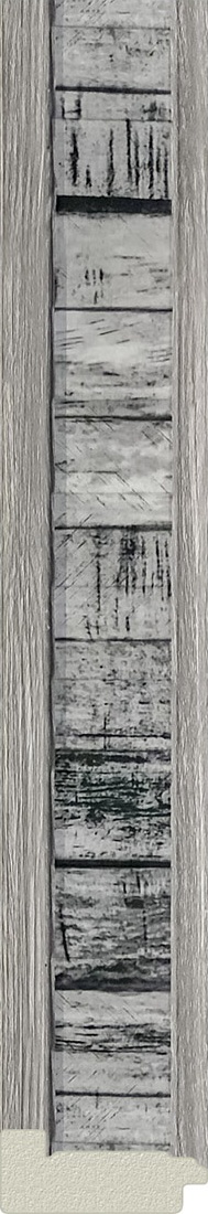 BY 7412 Зеркало в багетной раме - состаренное дерево 50 mm EVOFORM Octagon - Вид №3