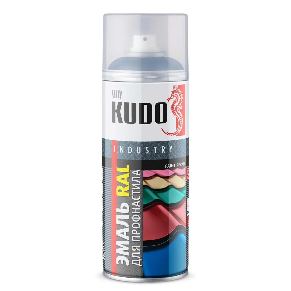 Эмаль аэрозольная для металлочерепицы KUDO акриловая глянцевая цвет сигнально-синий 520 мл 87713887 STLM-2016974 