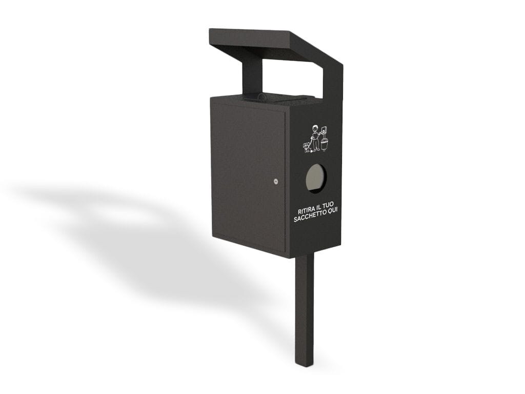 Оцинкованная стальная корзина для мусора для собак EUROCOMITALIA современная мебель ARCH-00063280