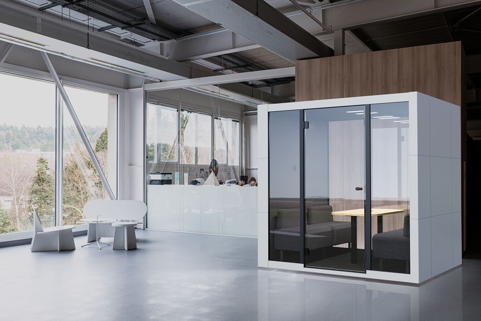 Многосторонняя акустическая офисная кабина со встроенным освещением SilentLab SPARK ARCH-00099142 - Вид №7