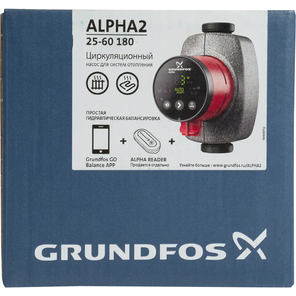 Насос Grundfos Alpha 2 25-60 1.1/2" 230 В 82206233 STLM-2188442  - Вид №4