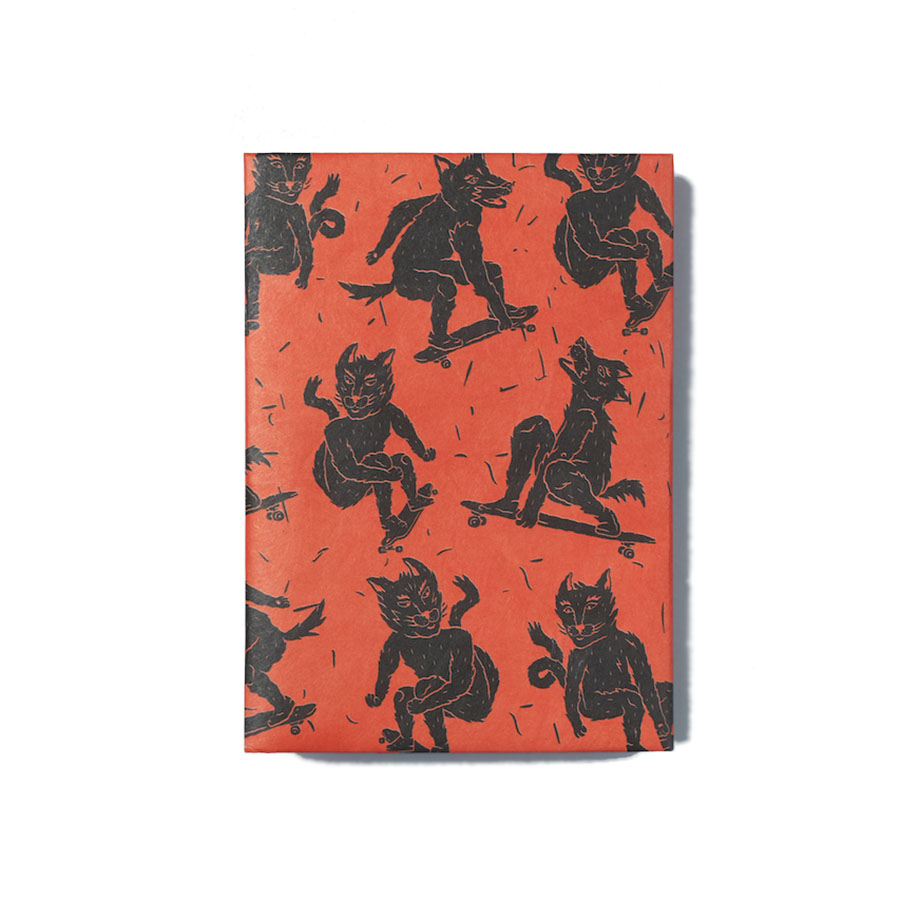 NС-030 Обложка на паспорт new skate, оранжевая New wallet 