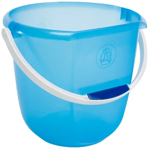 Ведро круглое Бриг пластик 12 л цвет голубой