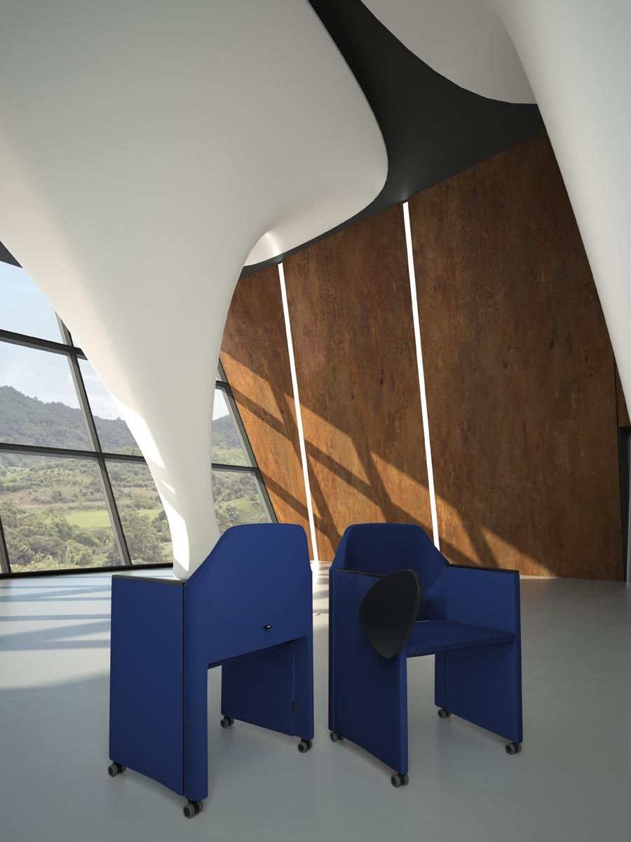 Складной стул с колесами и подлокотниками Luxy Nestar ARCH-00149791 - Вид №4