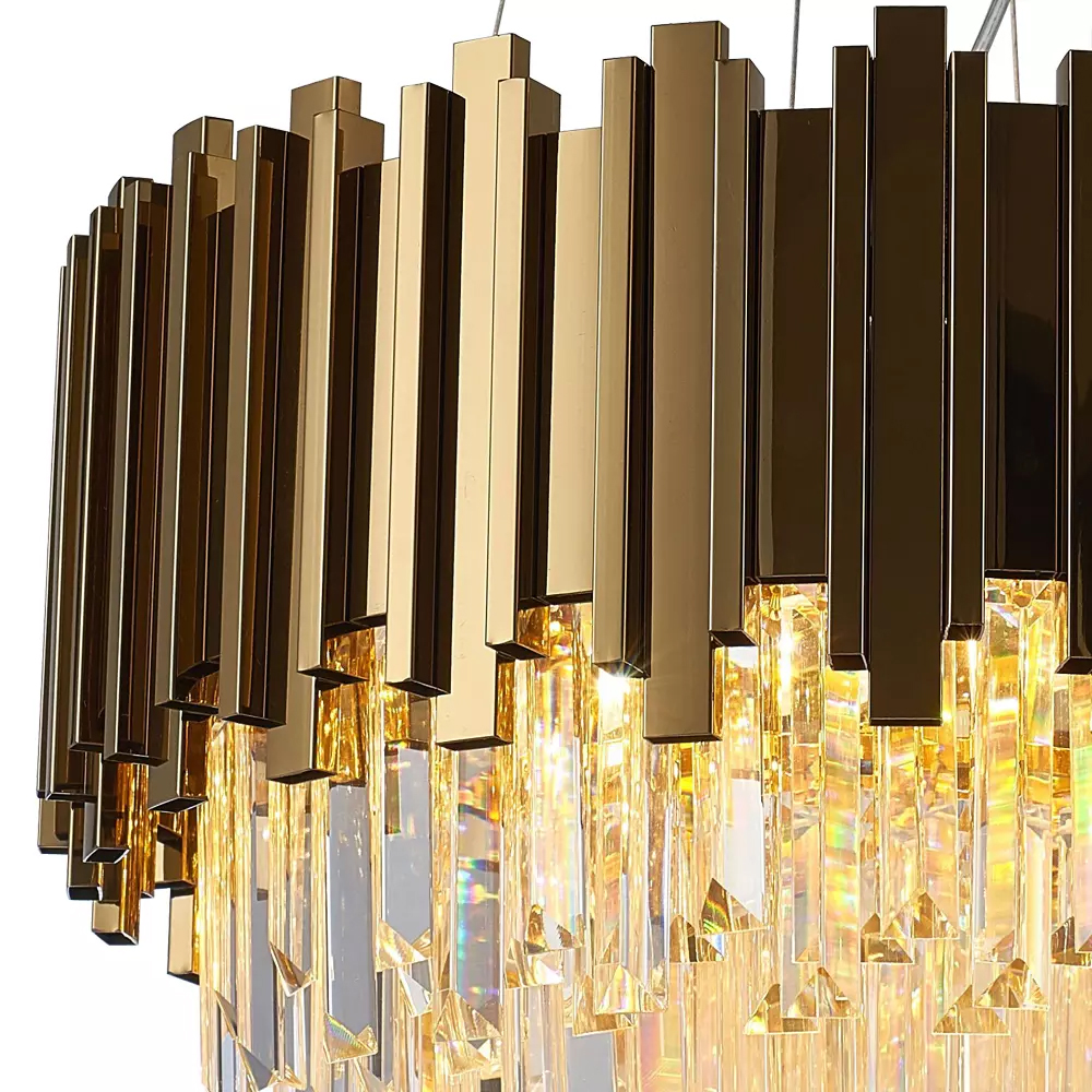 Подвесной светильник Barclay L6 от Delight Collection A006 L6 DELIGHT COLLECTION ДИЗАЙНЕРСКИЕ 243921 Прозрачный;золото  - Вид №1