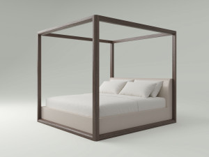 Двуспальная кровать с балдахином