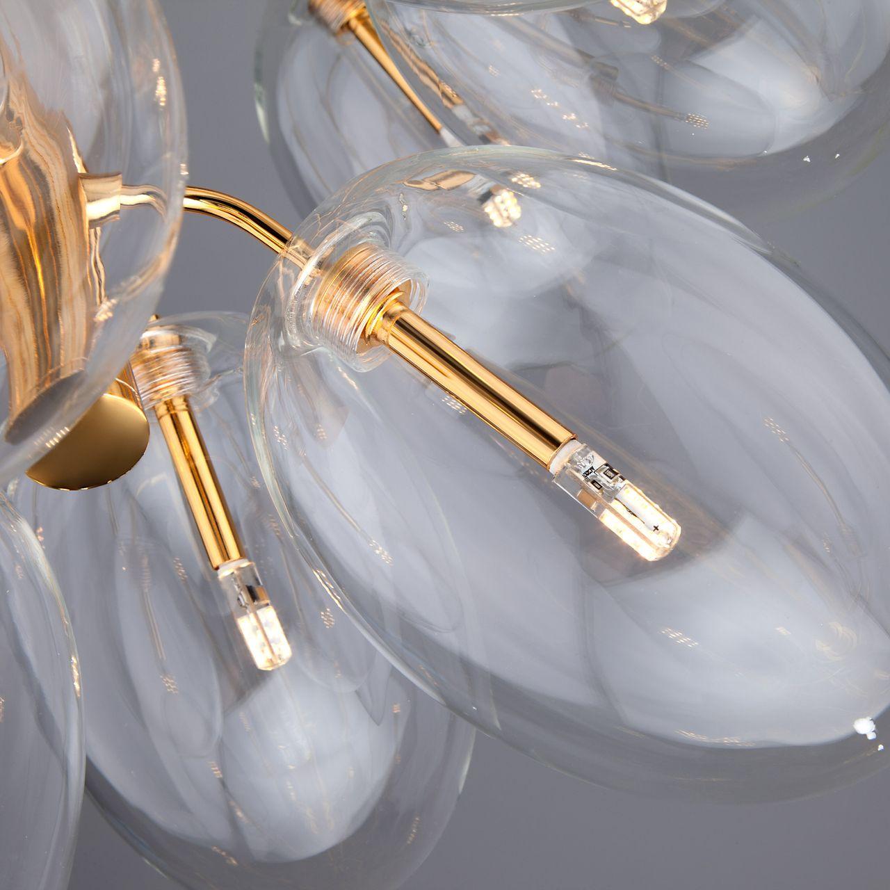 Подвесная люстра Bogates Leandro 290/15 BOGATES ДИЗАЙНЕРСКИЕ, LEANDRO 187473 Золотой  - Вид №1