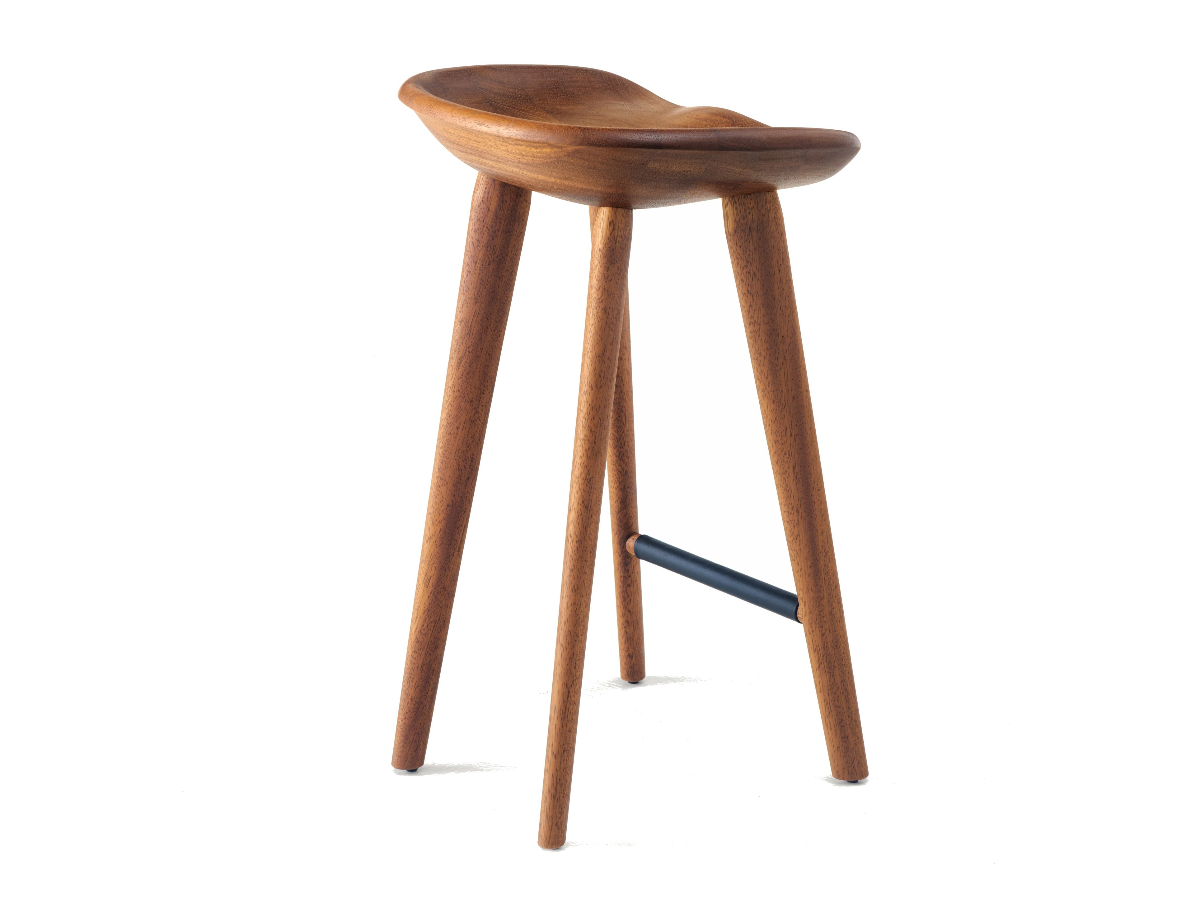 Табурет из массива дерева с подставкой для ног BassamFellows Трактор ARCH-00061645 - Вид №2