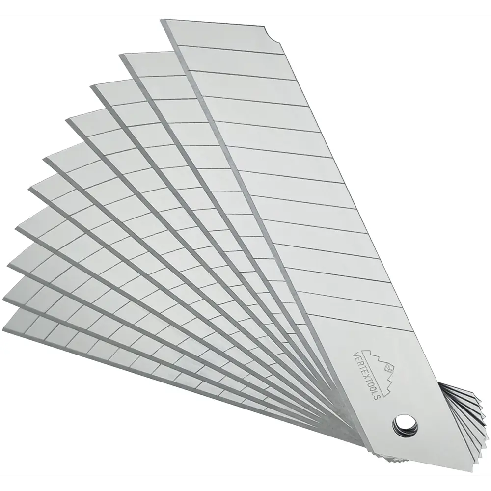 Лезвия сменные Vertextools 0029-25 для строительного ножа 25 мм, 10 шт 89398975 STLM-1520616 - Вид №1
