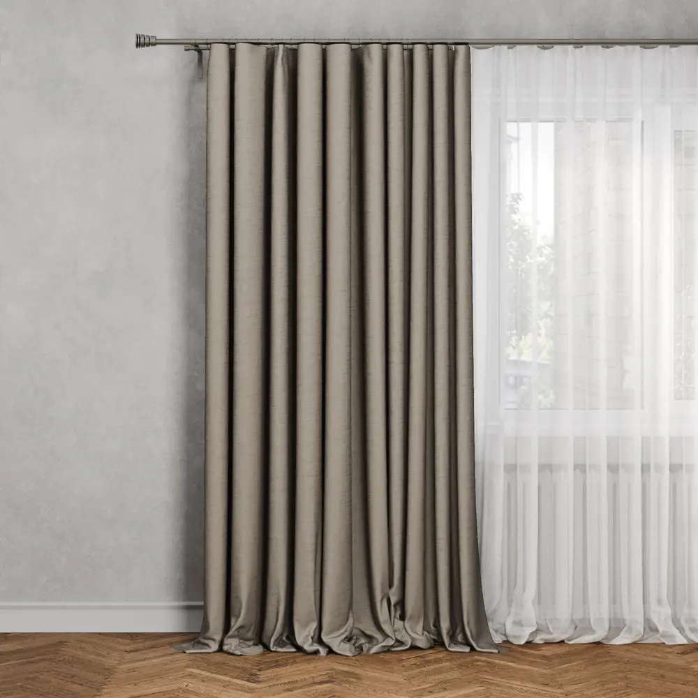 Santreyd Штора «Ночь» на ленте блэкаут 200x260 см бежевая 84532505